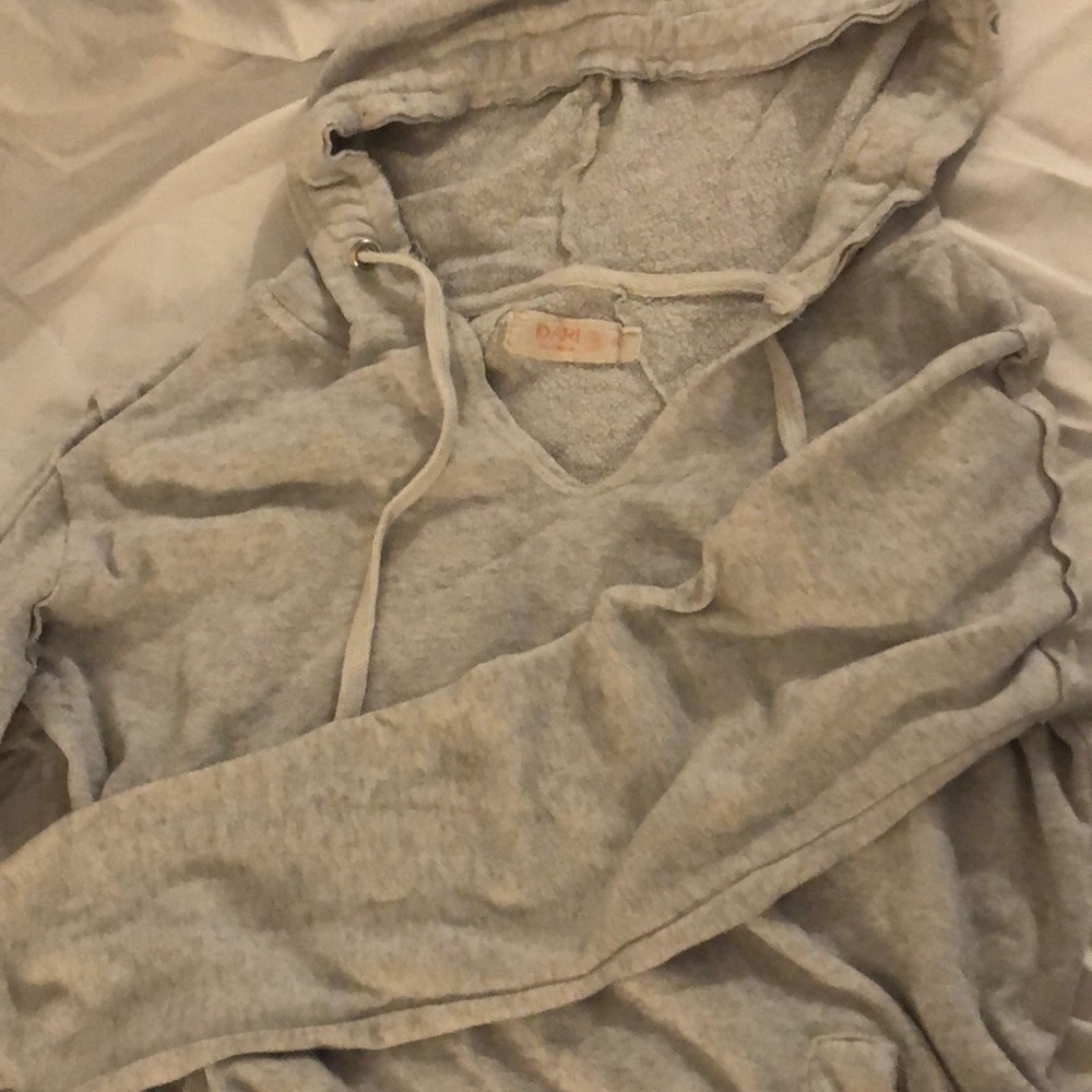 V-neck hoodie